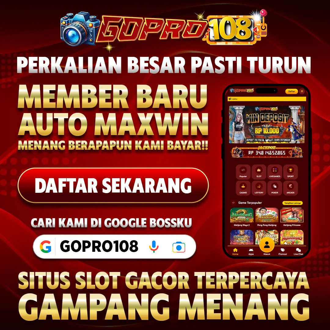 GOPRO108: Judi Slot88 Online Gampang Menang Link Situs Slot Gacor Hari ini Terpercaya